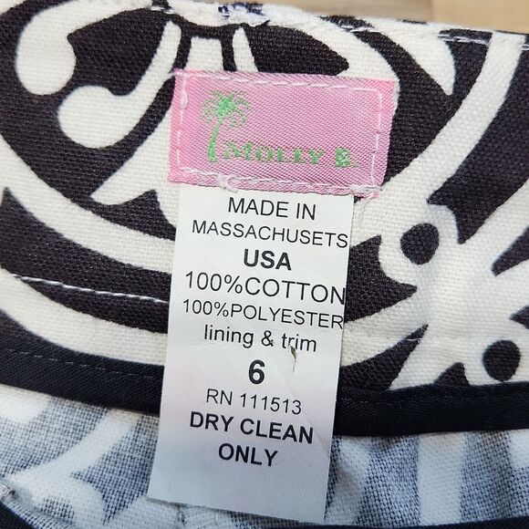 🔹️NWT Molly B Black and White Print Belted Shorts Size 6 - Picture 11 of 11